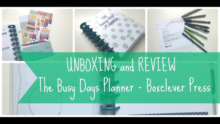 UNBOXING + REVIEW | Busy Days Planner (and other items!) from Boxclever Press