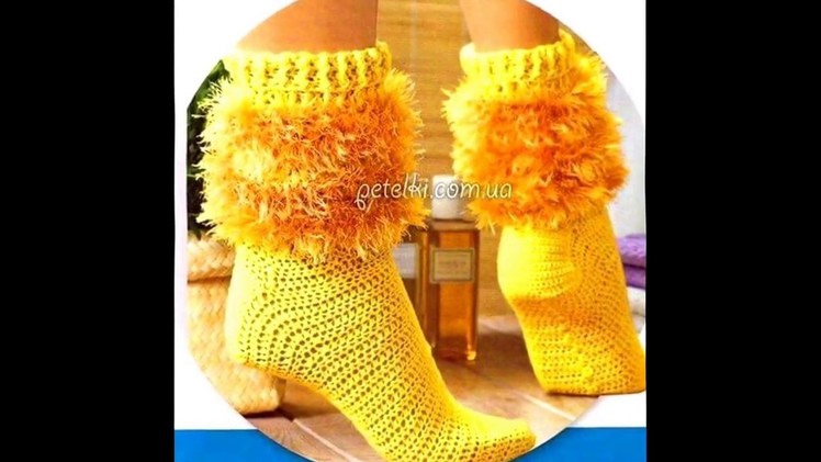 Zapatos Para adulto Tejidos a Crochet Ganchillo