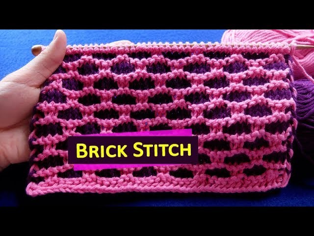 BRICK. BICK WALL - Stitch Pattern 4