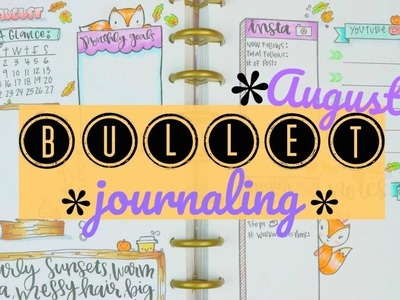 Bullet Journal| Plan With Me| August