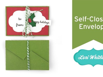 Christmas Self-Closing Envelope
