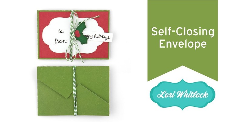 Christmas Self-Closing Envelope