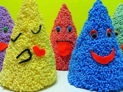 Clay Foam Cones Happy Smiley Face Eggs Surprise Disney Frozen Funny For Kids Video