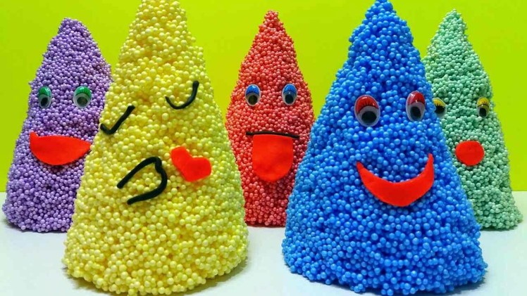 Clay Foam Cones Happy Smiley Face Eggs Surprise Disney Frozen Funny For Kids Video