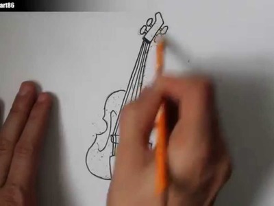 Como dibujar un violin