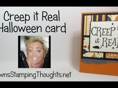 Creep It Real Halloween card Simple Halloween card Series card #4