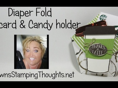 Diaper Fold Gift Card and Candy Holder