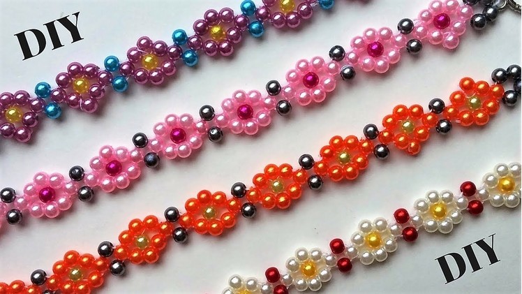 DIY Beaded bracelets. Beading tutorial. - Easy jewelry making