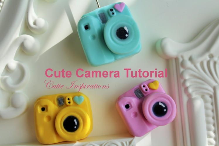 DIY Cute Camera - DIY Polaroid - Polymer clay tutorial
