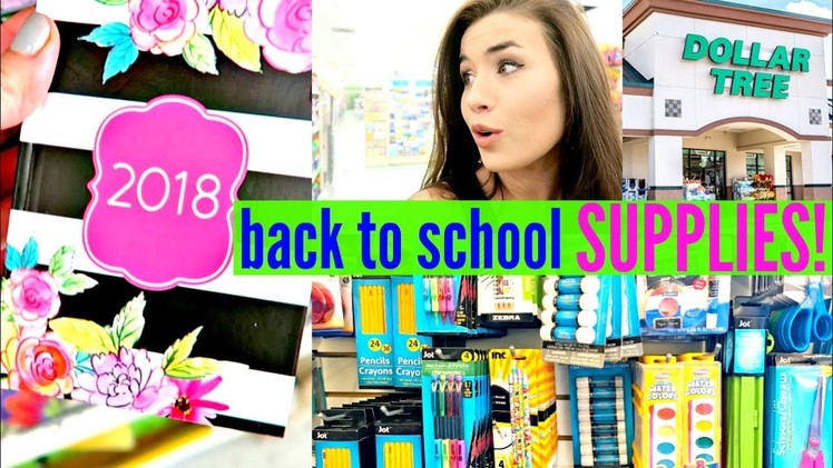 DOLLAR TREE SHOP WITH ME BACK TO SCHOOL SUPPLIES 2017 | Love Meg