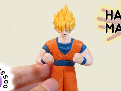 Dragon Ball Son Goku Super Saiyan Polymer Clay DIY Figure Tutorial 폴리머클레이로 손오공 초사이어인 피규어 만들기