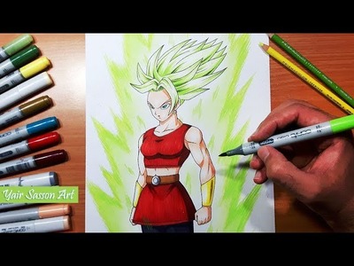 Drawing Kale! Controlled Super Saiyan Berserk! Dragon Ball Super
