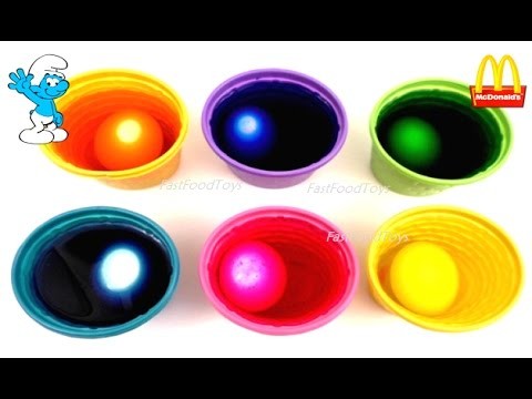 EGGS COLORING MAGIC CRAYON McDONALD'S SMURFS HAPPY MEAL TOYS 2017 LOST VILLAGE MOVIE COLLECTION DYE