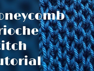 Honeycomb brioche stitch tutorial – stitch no.33