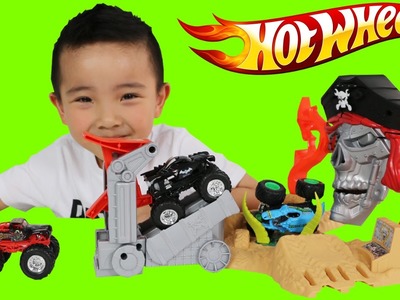 Hot Wheels Monster Jam Pirate Takedown Playset Unboxing And Playing With Ckn Toys