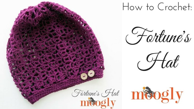 How to Crochet: Fortune's Hat (Right Handed)