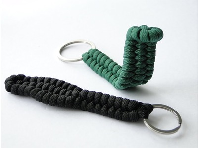 How to Make a Cobra Head Paracord Keychain-Trilobite.Rattlesnake Knot