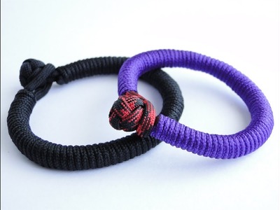 How to Make a „Common Whipping“ Knot Paracord Survival Bracelet- Diamond Knot and Loop Closure