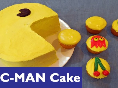 How to Make a PAC-MAN Cake and PACMAN Cupcakes