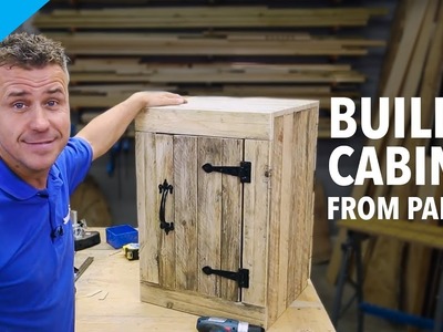 How to make a pallet cabinet with a door