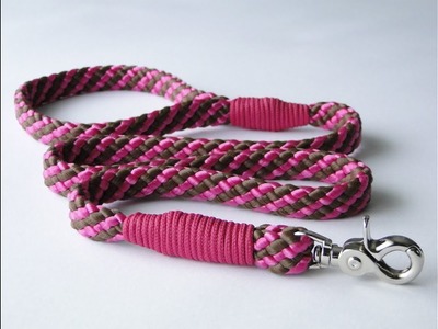 How to Make a Paracord.PPM Cord Dog Leash-Simple Common Whipping Knot Version