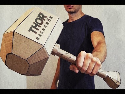How to make a Thor Ragnarok Hammer\Mjöllnir-Crusher\from Cardboard