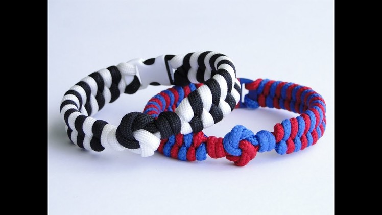 How to Make a Yin Yang.Um Yang Themed Paracord Survival Bracelet-Fishtail.Mandala Knot Version