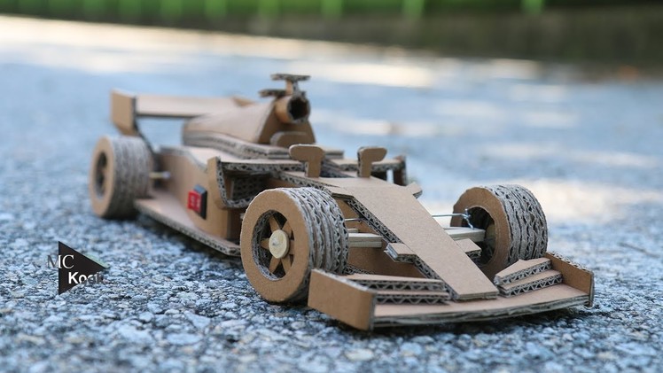 How to make Amazing RC Car (Ferrari F1) - Cardboard Toy DIY