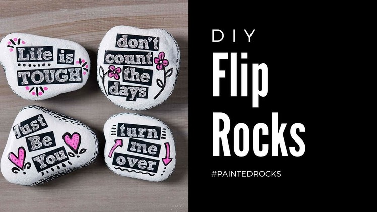 How To Make DIY Painted Flip Rocks