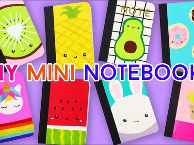 How to Make EIGHT Mini Kawaii Notebooks (Back-to-school DIYs)!