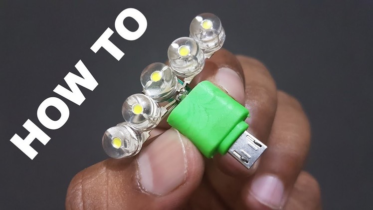 How To Make Micro Usb Otg Flash Light With The Use Of Micro Usb Mobile Fan- kasnox