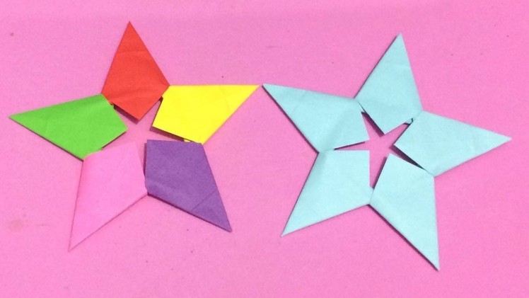 How to Make Origami Star with Color Paper | DIY Paper Stars Making