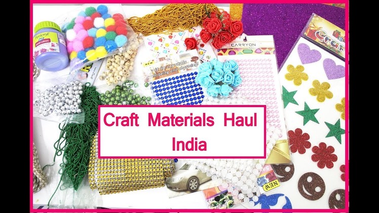 Indian Craft material haul |  craft materials information | price | uses