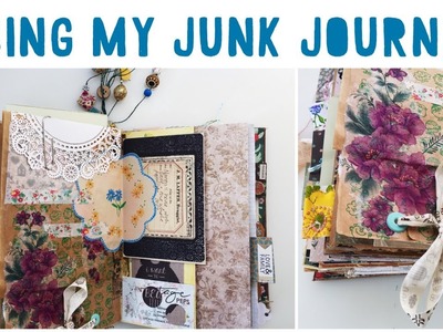 JUNK JOURNAL WITH ME | Ep 08 | Using A Junk Journal | Journalling Process | Vintage Journal