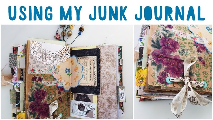 JUNK JOURNAL WITH ME | Ep 08 | Using A Junk Journal | Journalling Process | Vintage Journal