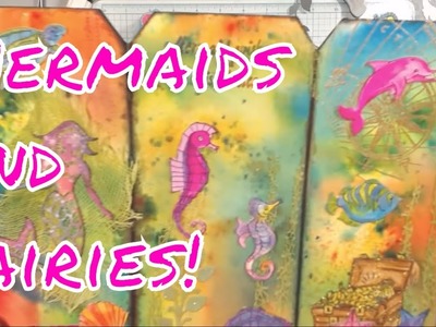 Live Stream  - Mermaid and Fairy TAG Accordion Journal Part 2
