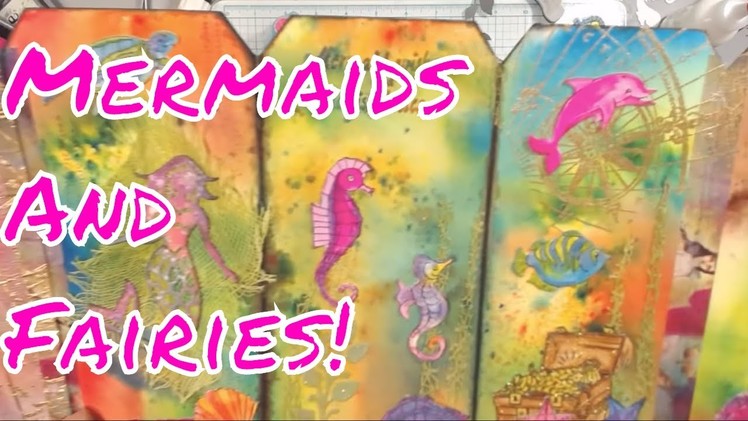 Live Stream  - Mermaid and Fairy TAG Accordion Journal Part 2