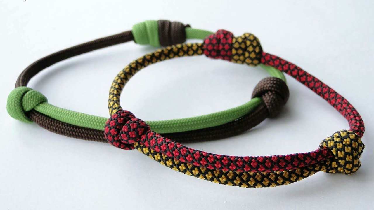 Make the Sliding Knot Two Color Paracord Friendship Bracelet – CbyS Paracord