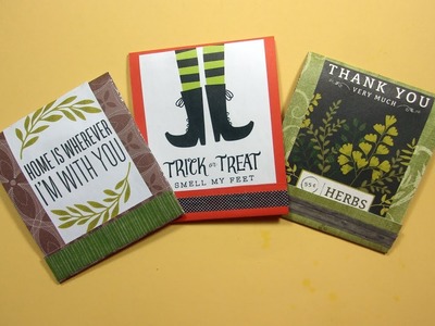 Making Matchbook Notepads Inspired by Little Hot Tamale