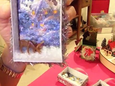 My altered Christmas shadow boxes