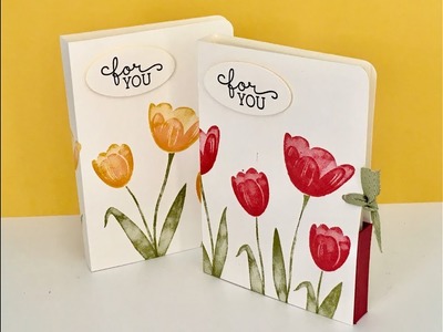 Note Card Gift Set - Video Tutorial with Tranquil Tulips from Stampin' Up
