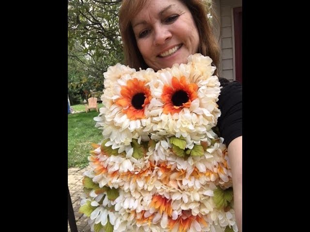 Owl wreath tutorial with Sandy