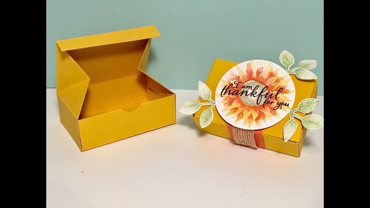 Painted Harvest Gift Box - Video Tutorial with New Stampin' Up Product