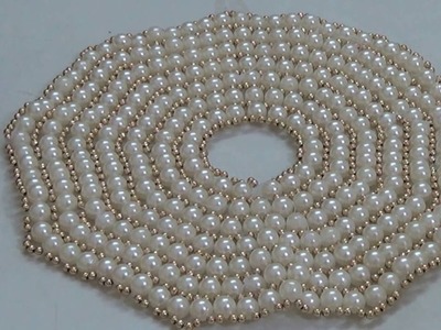 Part 2 - Make pearl dress for your thakurji - No fabric only pearls.  beaded pearl dress