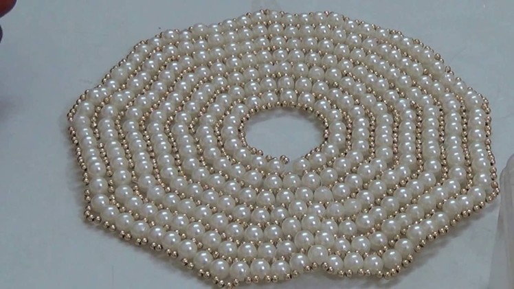 Part 2 - Make pearl dress for your thakurji - No fabric only pearls.  beaded pearl dress