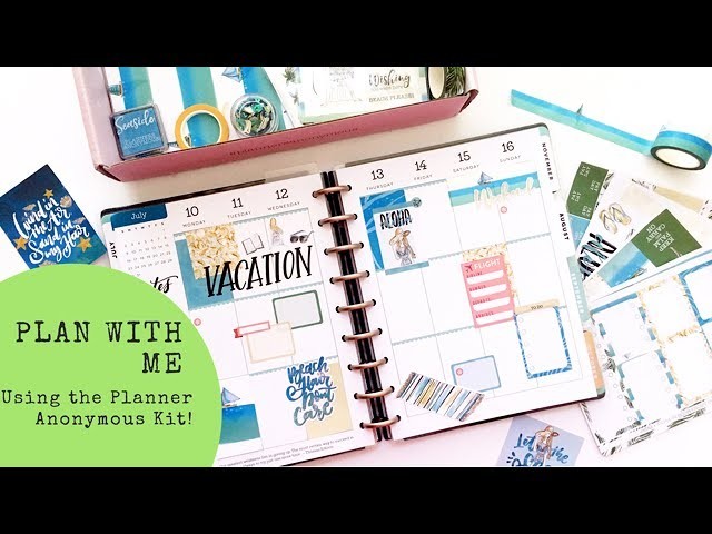 Plan with me- Classic Happy Planner- July 10-16