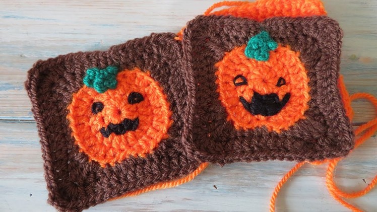 Pumpkin Granny Square - How to Crochet