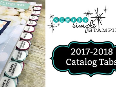 Simply Simple 2017-18 STAMPIN' UP CATALOG TABS by Connie Stewart
