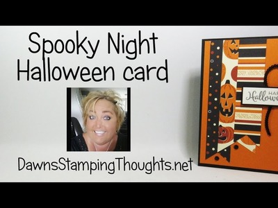 Spooky Night Halloween card Simple Halloween card series #2