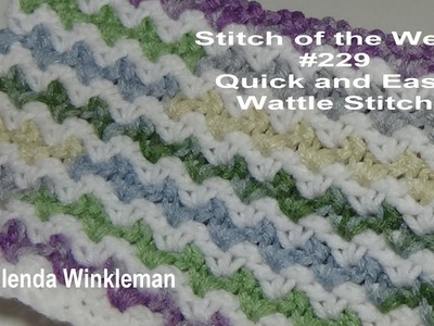 Stitch of the Week  Quick and Easy #229 Wattle Stitch